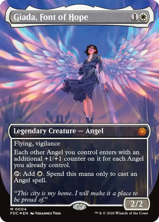 Giada, Font of Hope (Borderless) (4) [Foundations Commander]