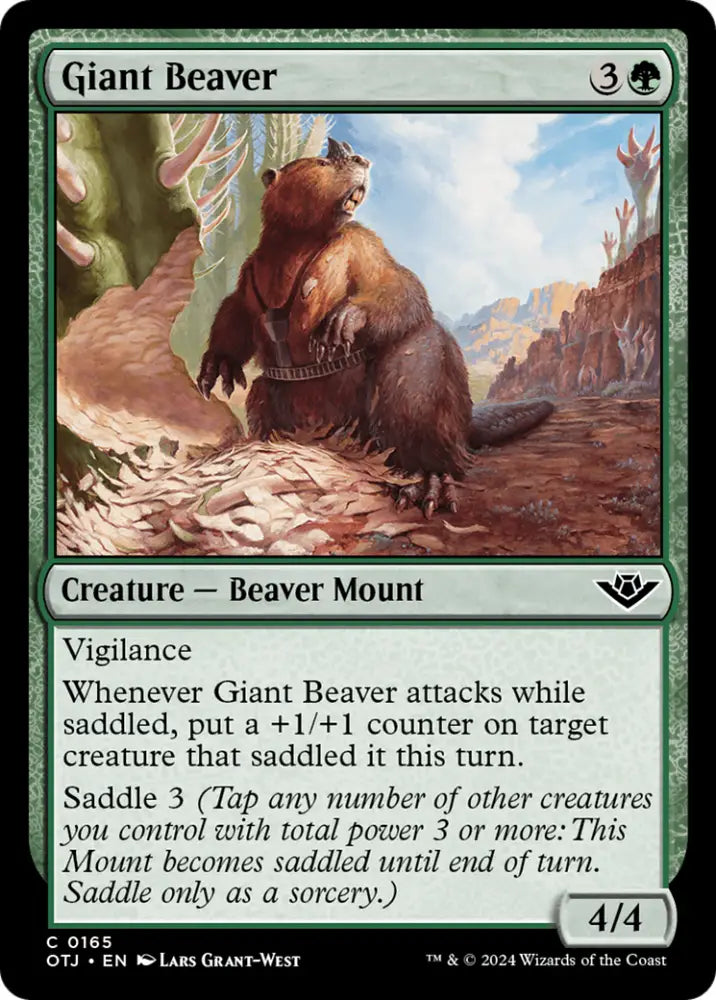 Giant Beaver [Outlaws of Thunder Junction] - MTG Single