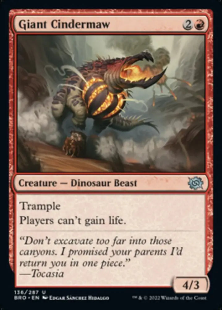 Giant Cindermaw [The Brothers’ War] - MTG Single
