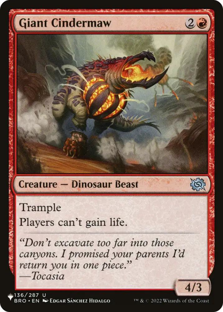 Giant Cindermaw [The List] - MTG Single
