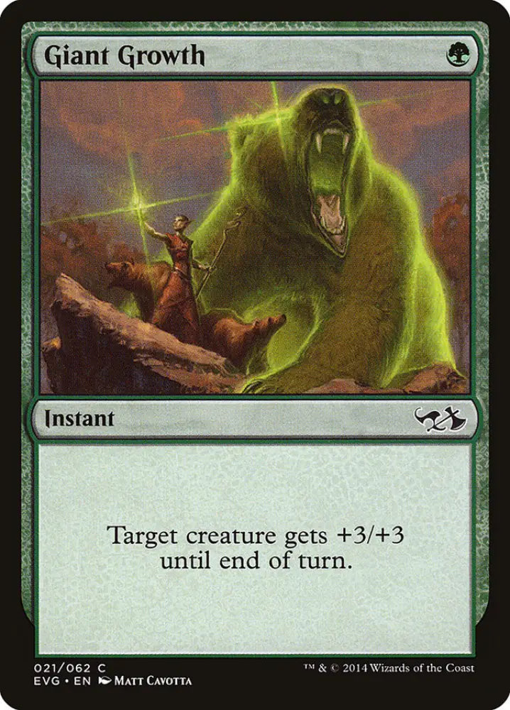 Giant Growth (Elves vs. Goblins) [Duel Decks Anthology] - MTG Single