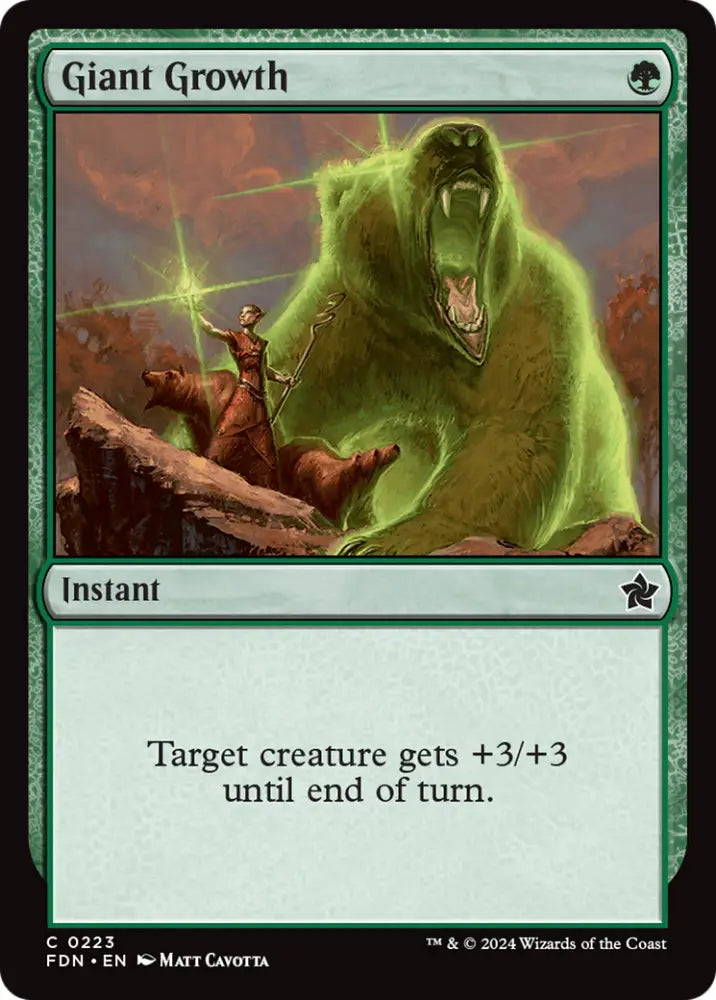 Giant Growth [Foundations] - MTG Single