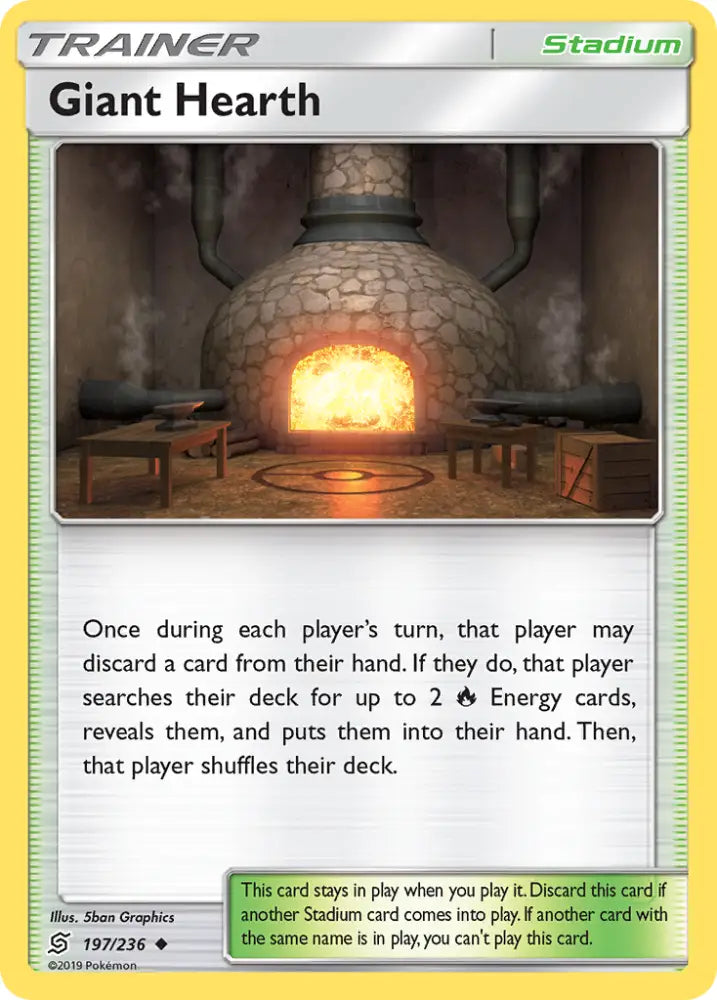 Giant Hearth (197/236) [Sun & Moon: Unified Minds] - Pokemon Single
