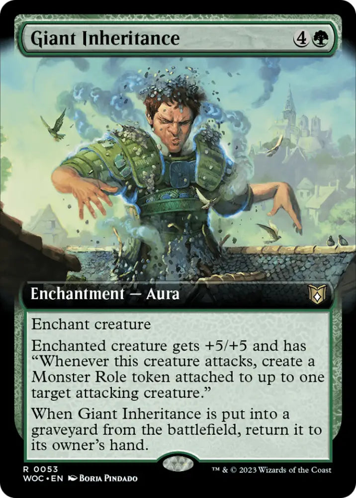 Giant Inheritance (Extended Art) [Wilds of Eldraine Commander] - MTG Single