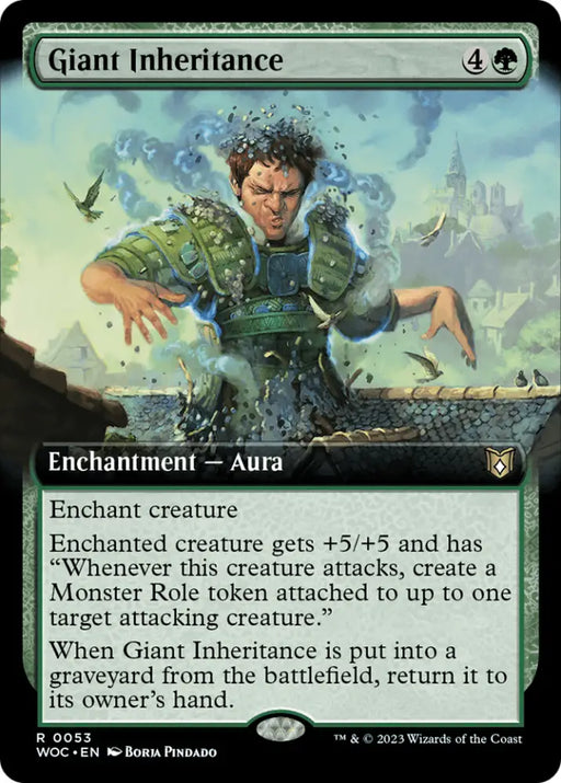 Giant Inheritance (Extended Art) [Wilds of Eldraine Commander] - MTG Single