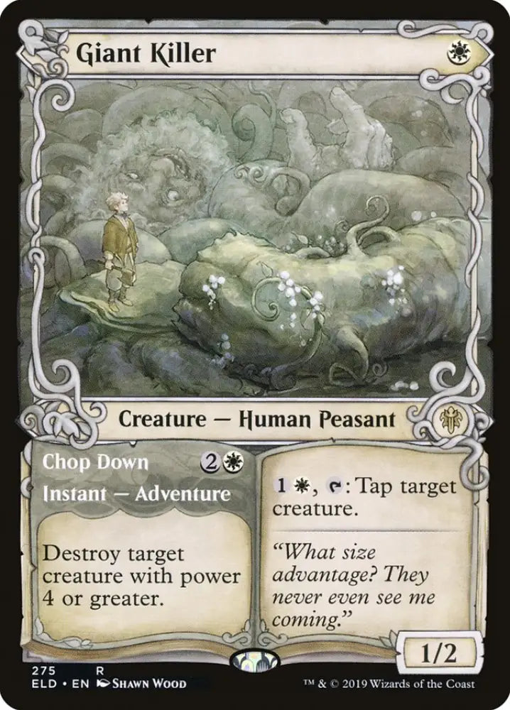 Giant Killer // Chop Down (Showcase) [Throne of Eldraine] - MTG Single