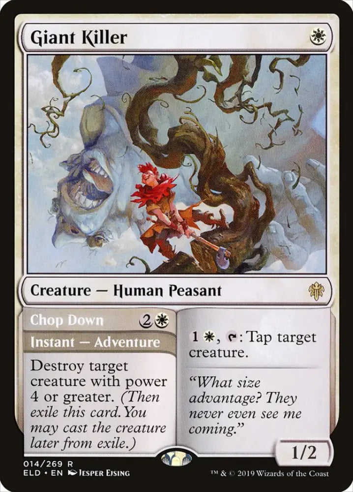 Giant Killer // Chop Down [Throne of Eldraine] - MTG Single