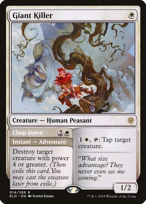 Giant Killer // Chop Down [Throne of Eldraine] - MTG Single