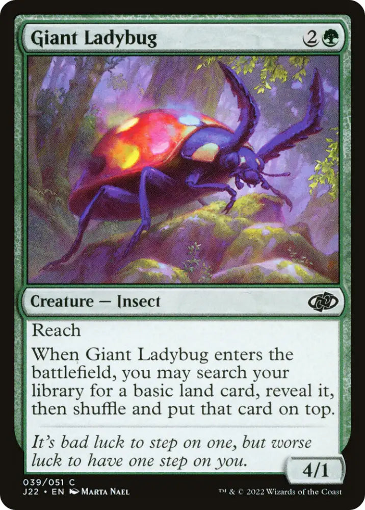 Giant Ladybug [Jumpstart 2022] - MTG Single