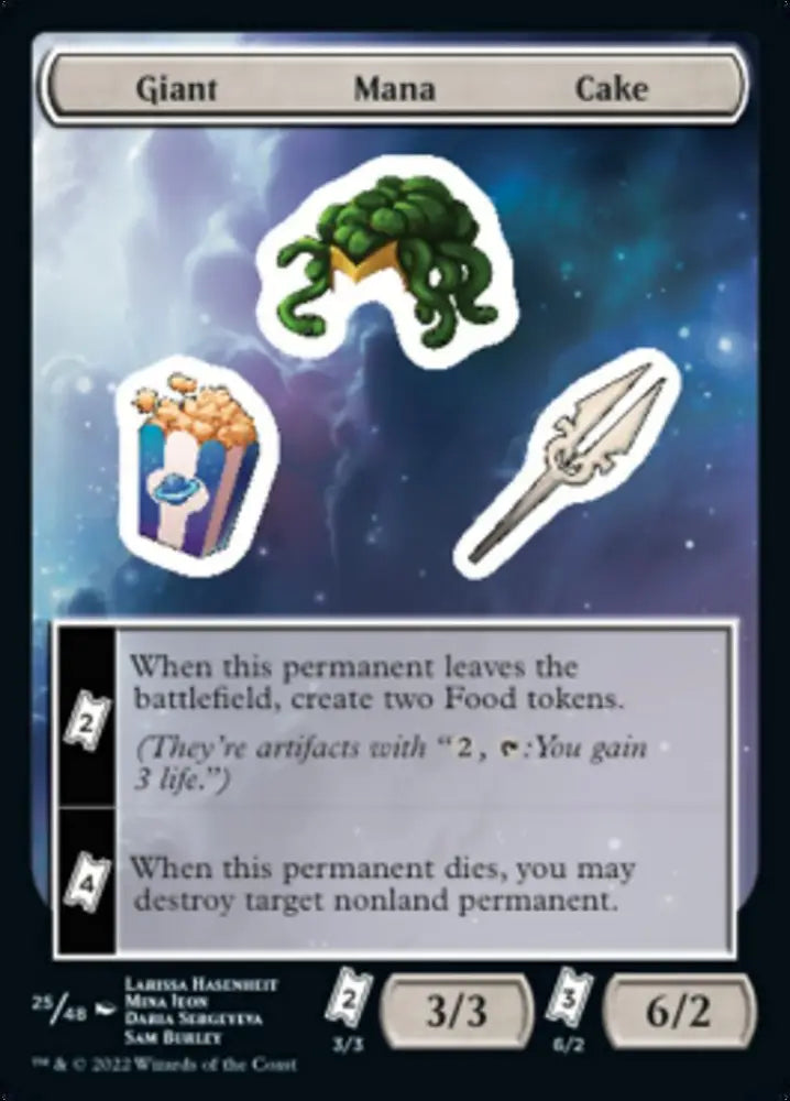 Giant Mana Cake [Unfinity Stickers] - MTG Single