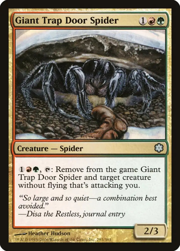 Giant Trap Door Spider [Coldsnap Theme Decks] - MTG Single