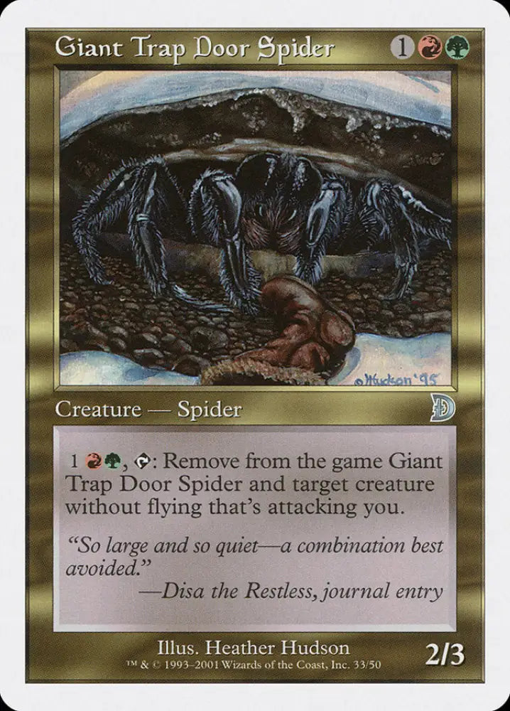 Giant Trap Door Spider [Deckmasters] - MTG Single