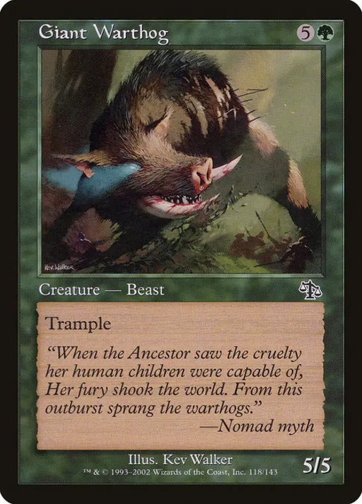 Giant Warthog [Judgment] - MTG Single