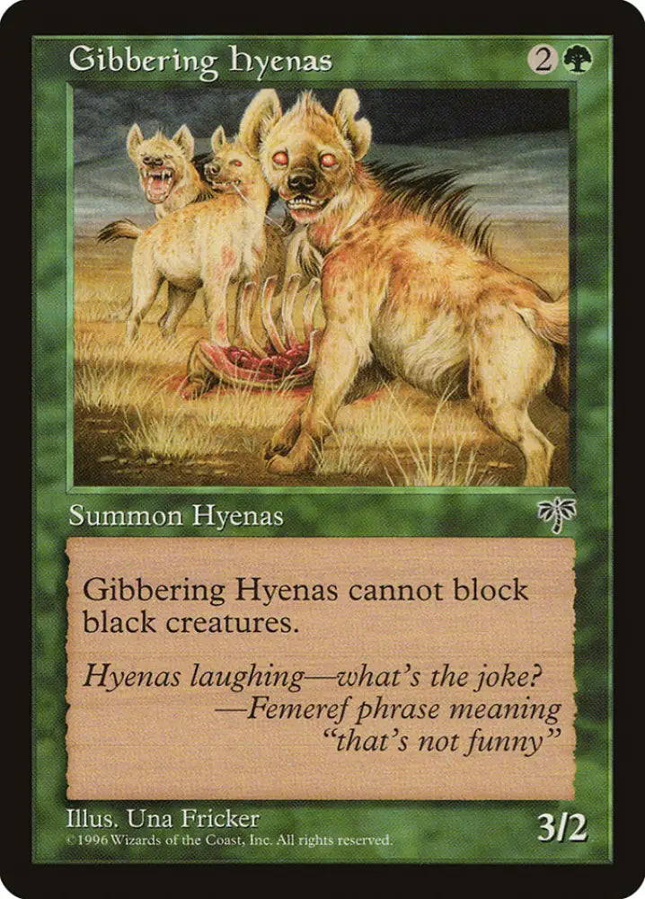 Gibbering Hyenas [Mirage] - MTG Single