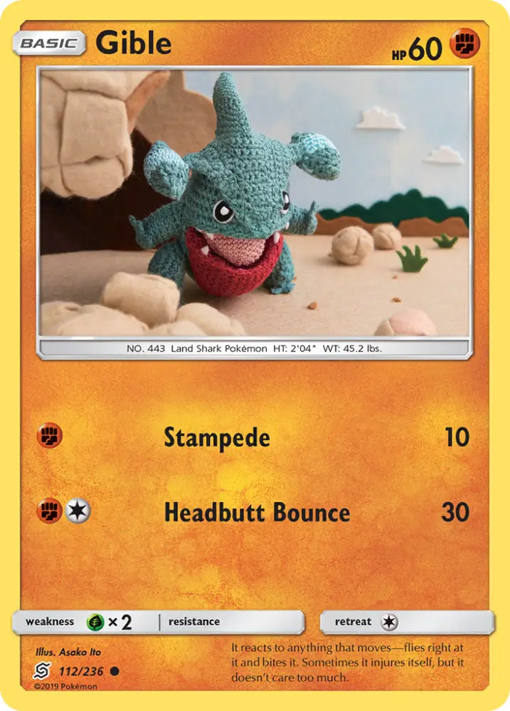 Gible (112/236) [Sun & Moon: Unified Minds] - Pokemon Single