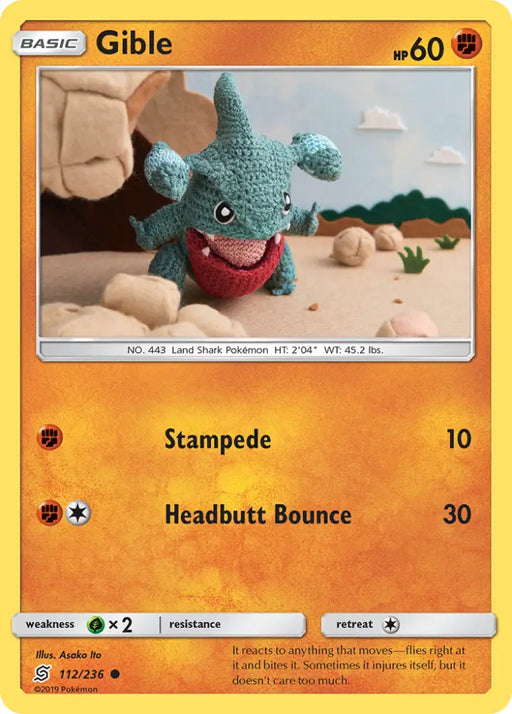 Gible (112/236) [Sun & Moon: Unified Minds] - Pokemon Single