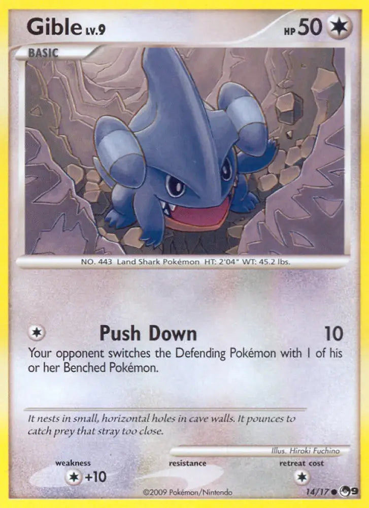 Gible (14/17) [POP Series 9] - Pokemon Single