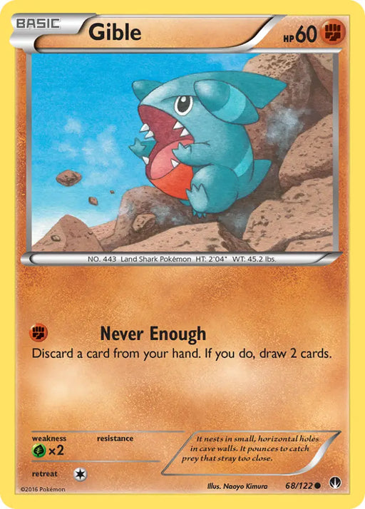 Gible (68/122) [XY: BREAKpoint] - Pokemon Single