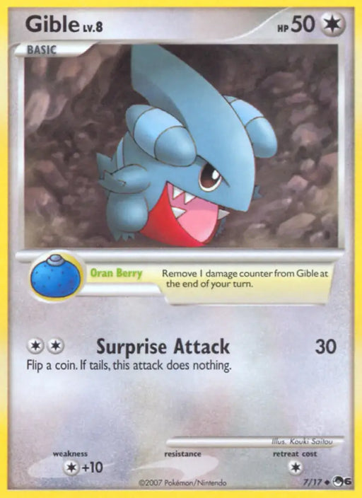 Gible (7/17) [POP Series 6] - Pokemon Single