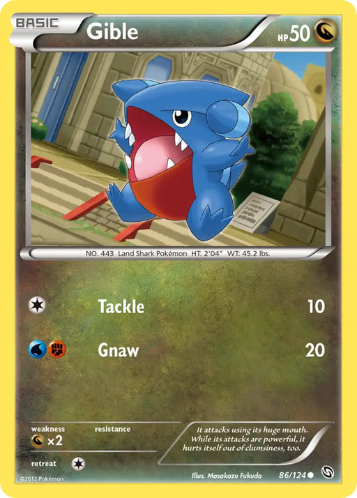 Gible (86/124) [Black & White: Dragons Exalted] - Pokemon Single