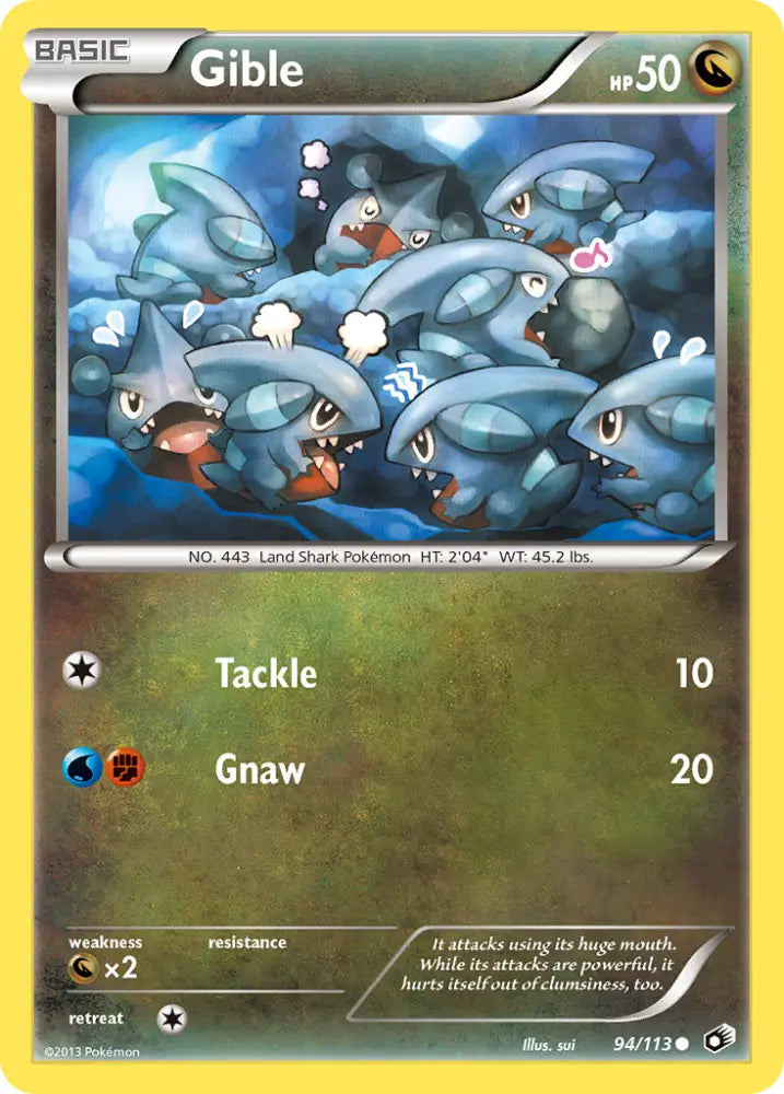 Gible (94/113) [Black & White: Legendary Treasures] - Pokemon Single