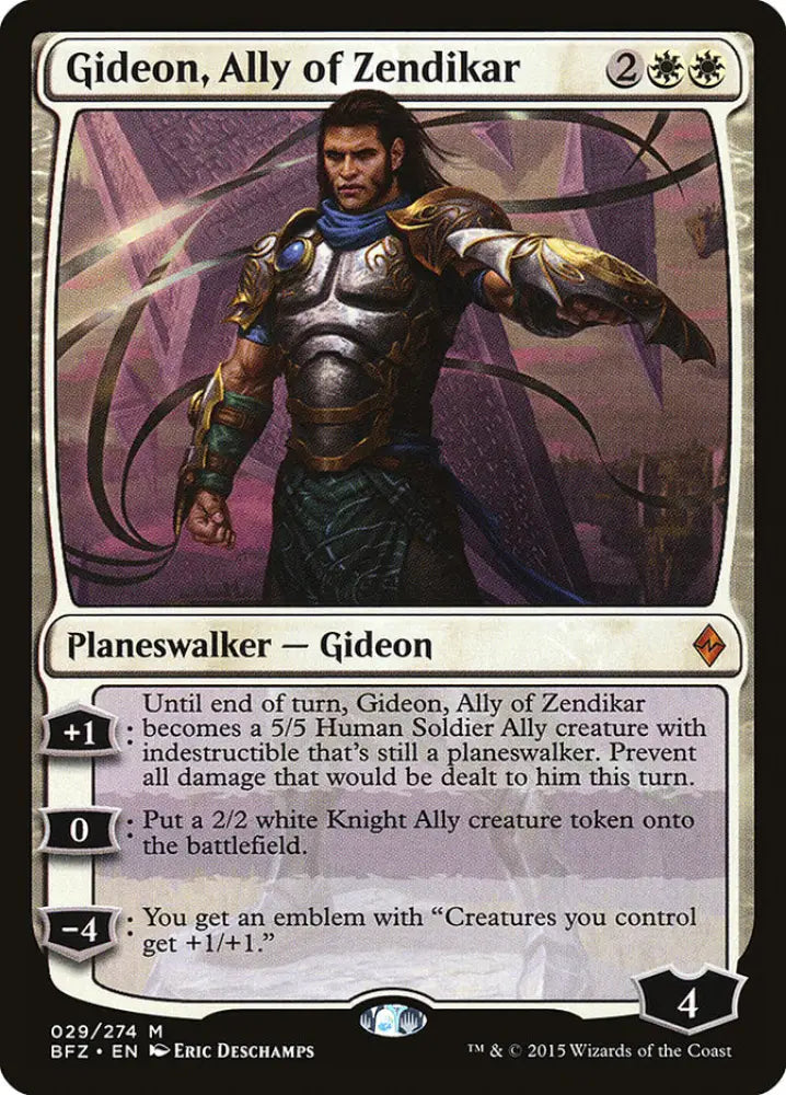 Gideon Ally of Zendikar [Battle for Zendikar] - MTG Single