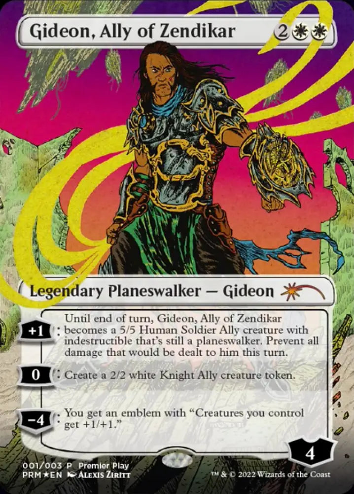 Gideon Ally of Zendikar (Borderless) [Regional Championship Qualifiers 2022] - MTG Single