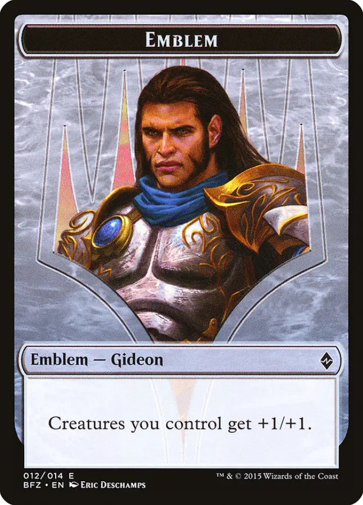 Gideon Ally of Zendikar Emblem [Battle for Zendikar Tokens] - MTG Single