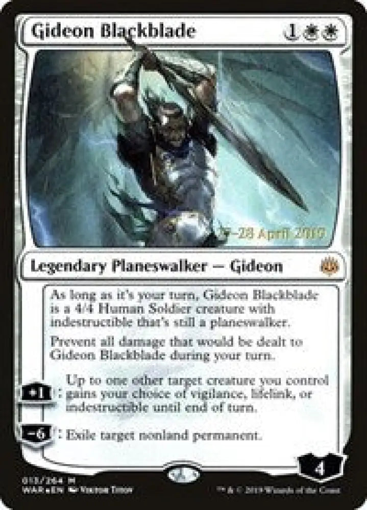 Gideon Blackblade (13) [Prerelease Cards]