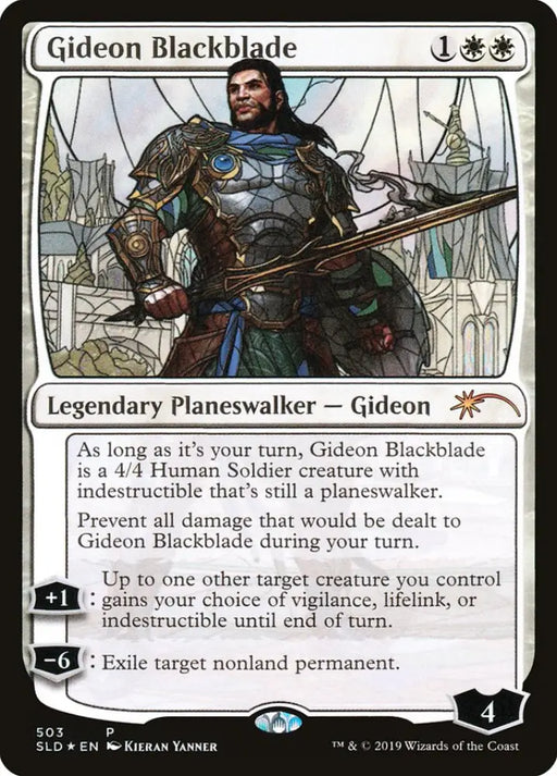 Gideon Blackblade (Stained Glass) [Secret Lair Drop Promos] - MTG Single