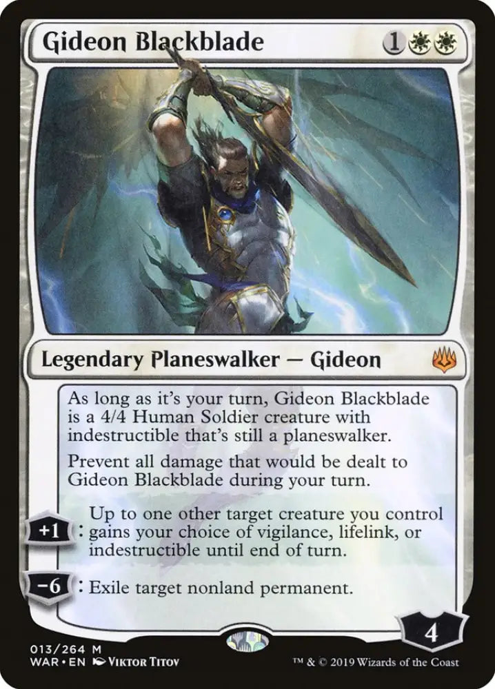 Gideon Blackblade [War of the Spark] - MTG Single