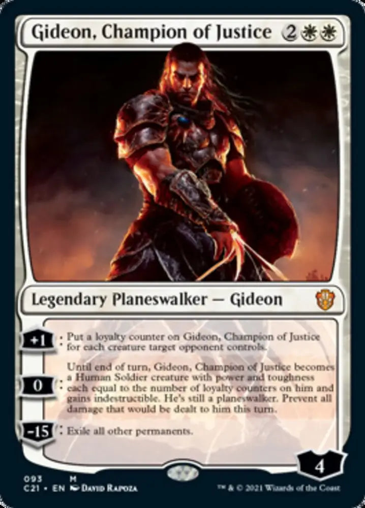 Gideon Champion of Justice [Commander 2021] - MTG Single