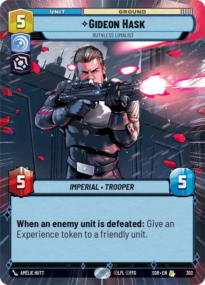 Gideon Hask - Gideon Hask (Hyperspace) (302) [Spark of Rebellion] - Star Wars: Unlimited Single