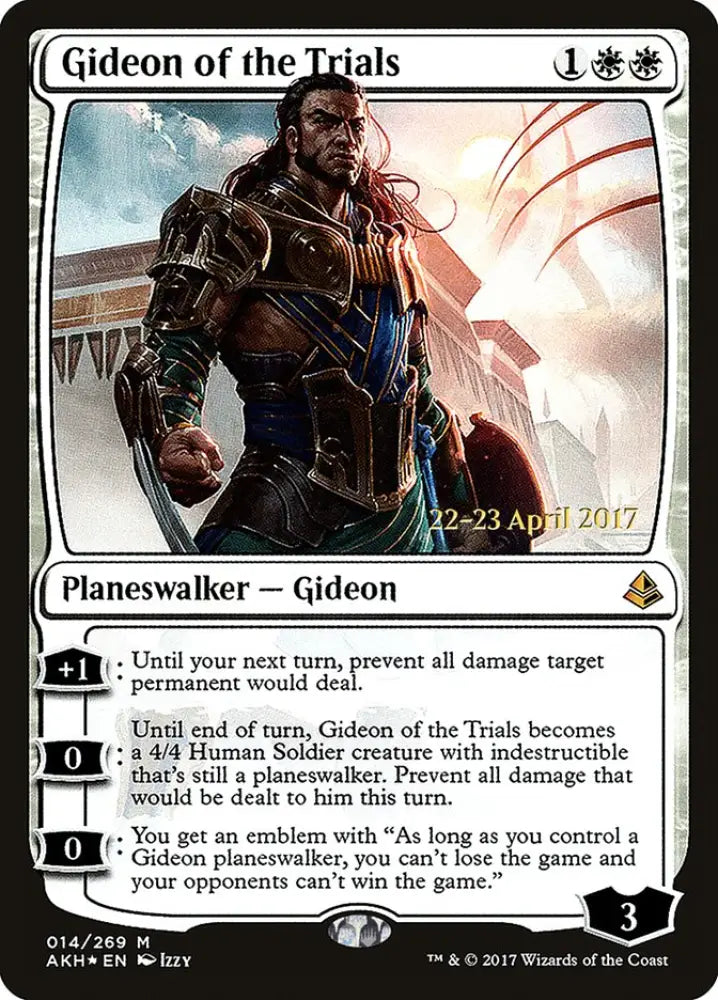 Gideon of the Trials [Amonkhet Prerelease Promos] - MTG Single