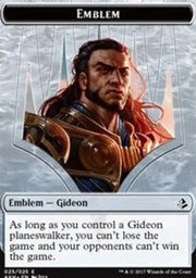 Gideon of the Trials Emblem // Zombie Double-Sided Token [Amonkhet Tokens] - MTG Single