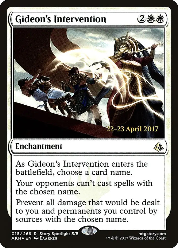 Gideon’s Intervention [Amonkhet Prerelease Promos] - MTG Single