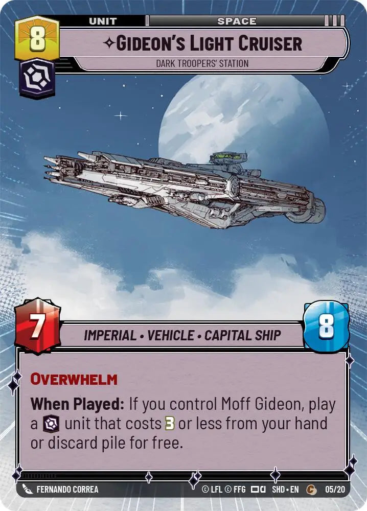 Gideon’s Light Cruiser - Dark Troopers’ Station (Hyperspace) (05/20) [Shadows of the Galaxy: Weekly Play] - Star Wars: