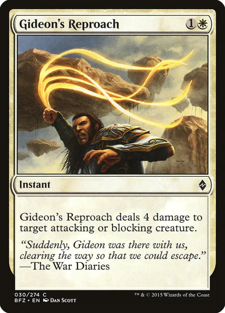 Gideon’s Reproach [Battle for Zendikar] - MTG Single