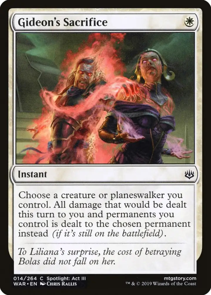 Gideon’s Sacrifice [War of the Spark] - MTG Single