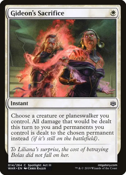 Gideon’s Sacrifice [War of the Spark] - MTG Single