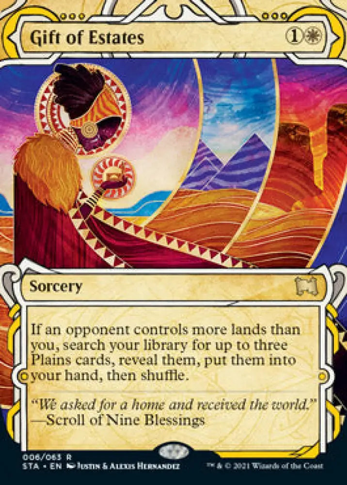 Gift of Estates (Foil Etched) [Strixhaven: School of Mages Mystical Archive] - MTG Single