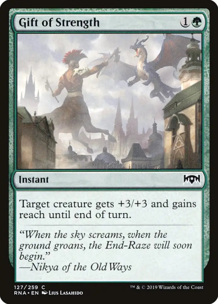 Gift of Strength [Ravnica Allegiance] - MTG Single