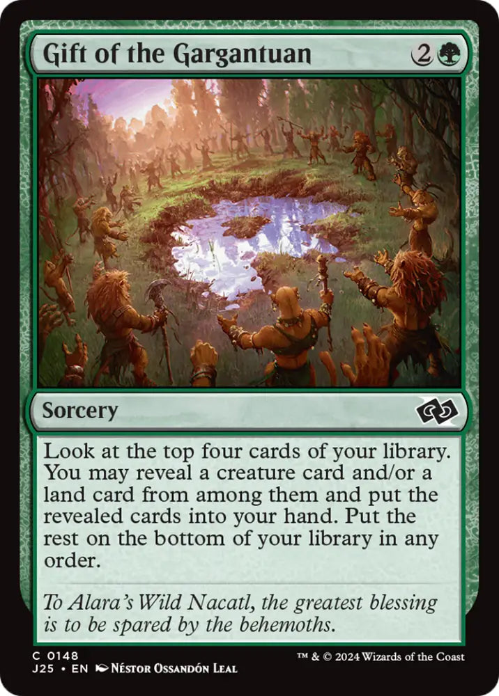 Gift of the Gargantuan [Foundations Jumpstart] - MTG Single