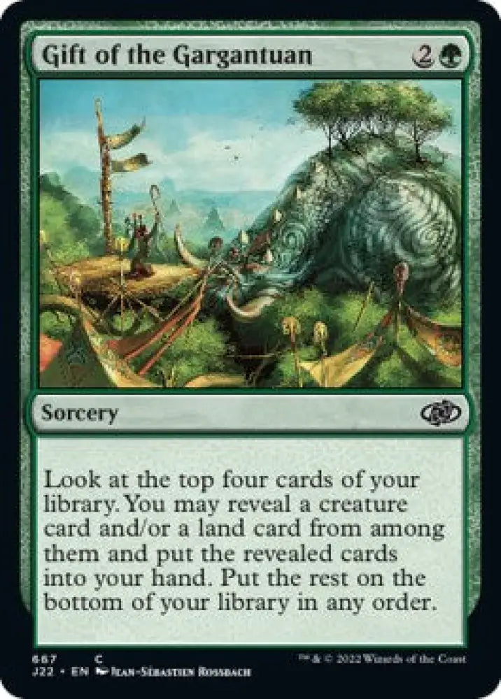 Gift of the Gargantuan [Jumpstart 2022] - MTG Single
