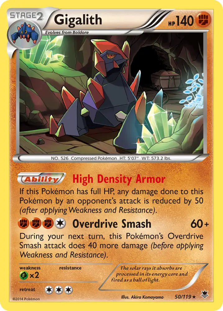 Gigalith (50/119) [XY: Phantom Forces] - Pokemon Single