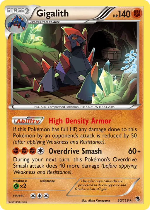 Gigalith (50/119) [XY: Phantom Forces] - Pokemon Single