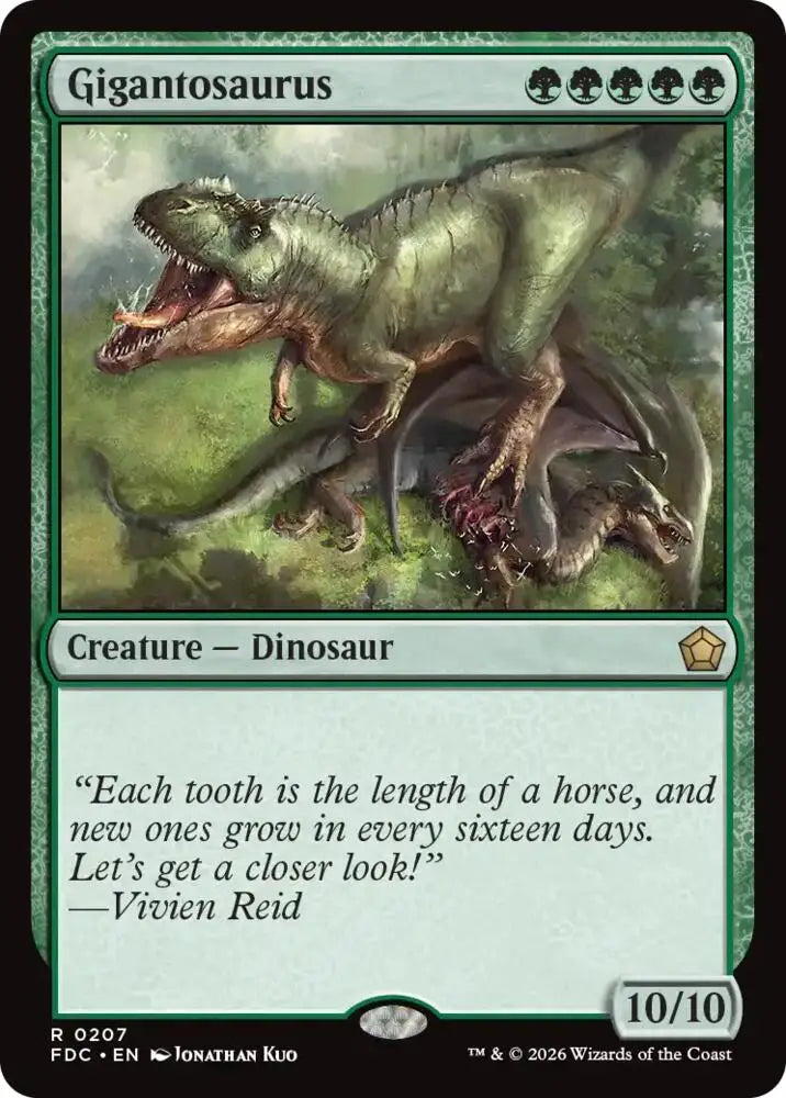 Gigantosaurus (207) [Foundations Commander]