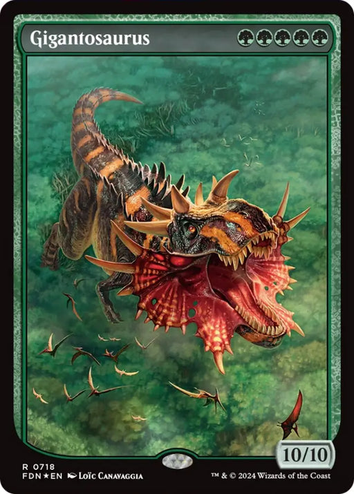 Gigantosaurus (Full Art) [Foundations] - MTG Single