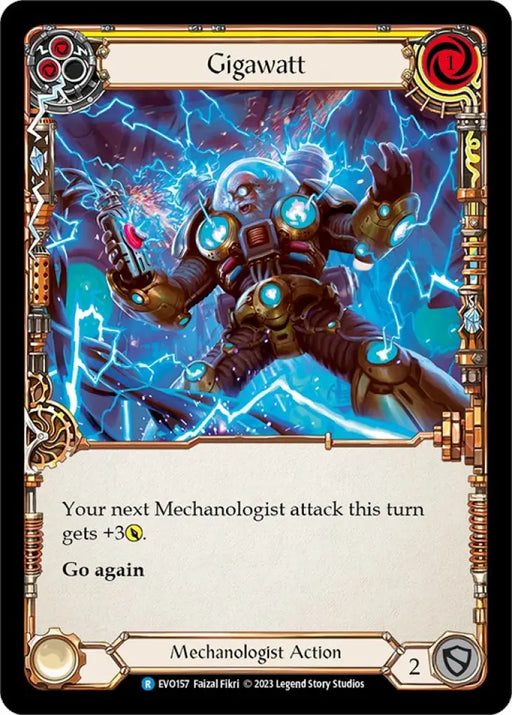 Gigawatt (Yellow) [Bright Lights] Rainbow Foil - Flesh And Blood Single