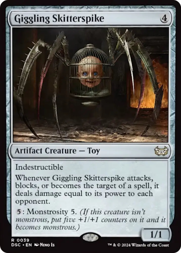Giggling Skitterspike [Duskmourn: House of Horror Commander] - MTG Single